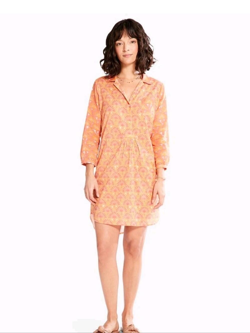 NIC+ZOE Women's Swan Rays Cotton Minidress